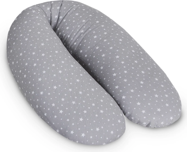 Dojčiaci vankúš Ceba Cebuška Multi žerzej Grey Stars 190 cm