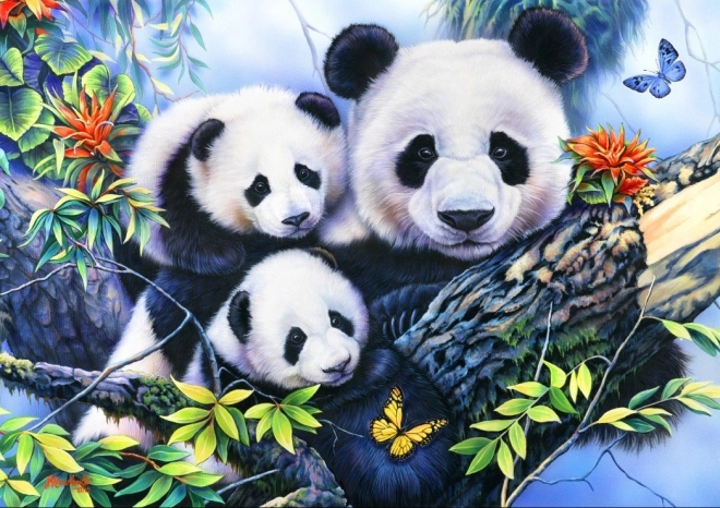 Puzzle Pandy rodina 1000 dielikov