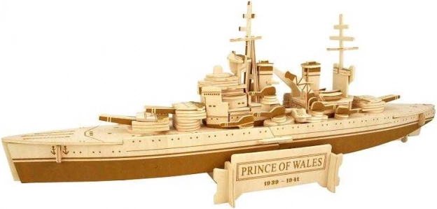 Drevené 3D puzzle bojová loď Prince of Wales