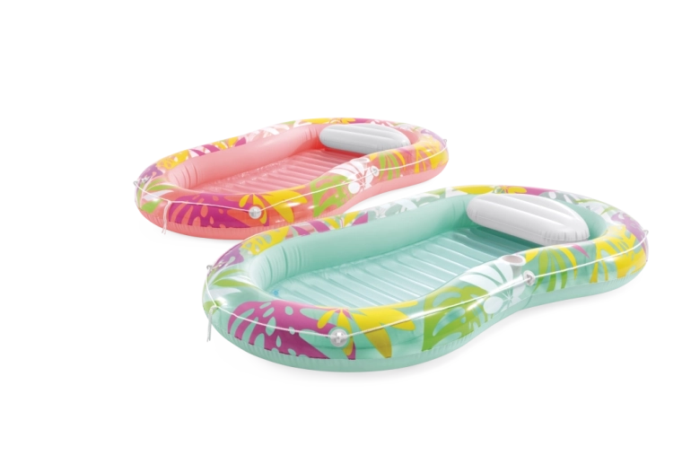 Nafukovacie ležadlo s vankúšikom Tropical Oasis