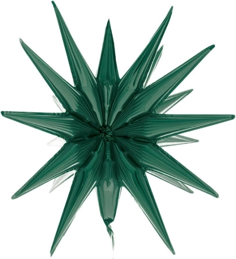 Fóliový 3D balónik hviezda – fľaškovo zelená 50 cm