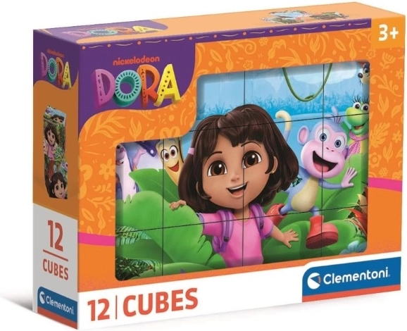 Cubi kocky Dora – 12 dielikov (6 obrázkov)