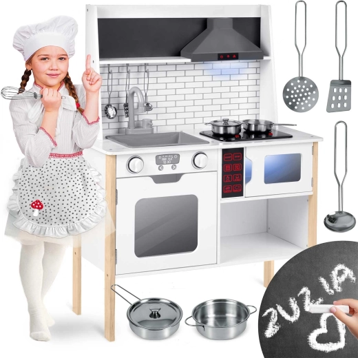 Drevená interaktívna detská kuchynka RICOKIDS RC-846