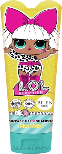Sprchový gél a šampón 2v1 s vôňou manga LOL Surprise 240 ml