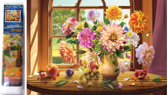 Norimpex diamantové maľovanie Letná kytica 30x40 cm