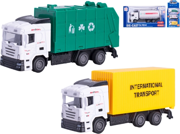 Kovové technické vozidlo 1:50 so spätným chodom 13 cm