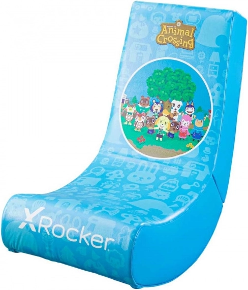 Detská herná podlahová stolička X Rocker Animal Crossing
