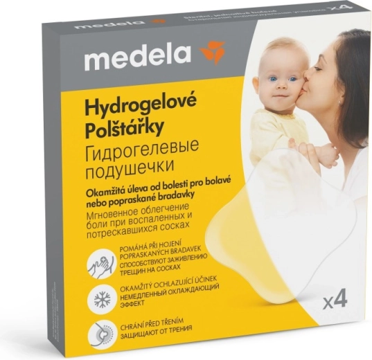 Hydrogélové vankúšiky na bradavky MEDELA 4 ks