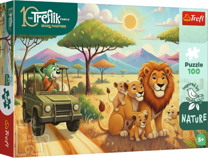 Puzzle 100 dielikov – levy – RODZINA TREFLIKÓW – Trefl