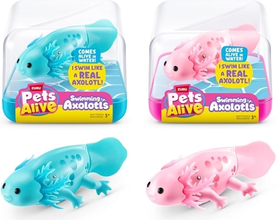 ZURU Pets Alive plávajúci axolotl