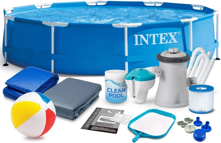 Záhradný rámový bazén 305 × 76 cm s filtráciou INTEX