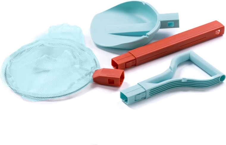 Schildkröt plážová sada 2v1 s lopatkou a sieťkou