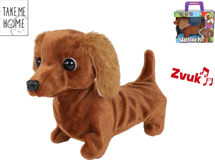 Plyšový jazvečík Take Me Home – interaktívna hračka pre deti