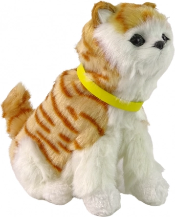 Interaktívny plyšový kocúrik s pohybom hlavy a chvosta