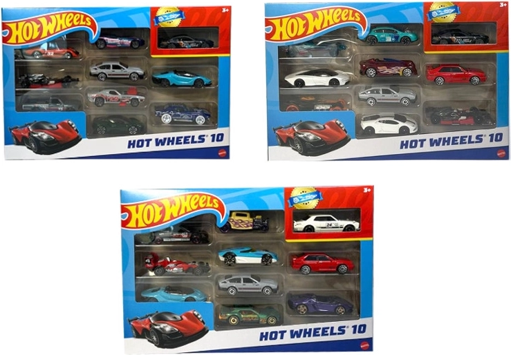 Hot Wheels sada autíčok 10 ks