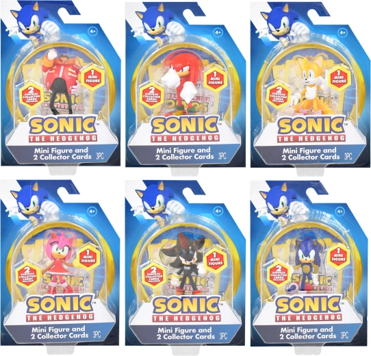 Sonic mini figúrka s 2 zberateľskými kartami