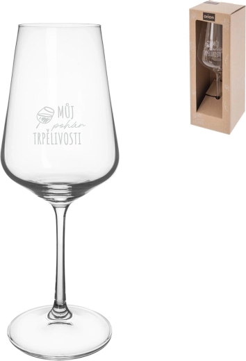 Pohár na víno „Môj pohár trpezlivosti“ 0,45 l