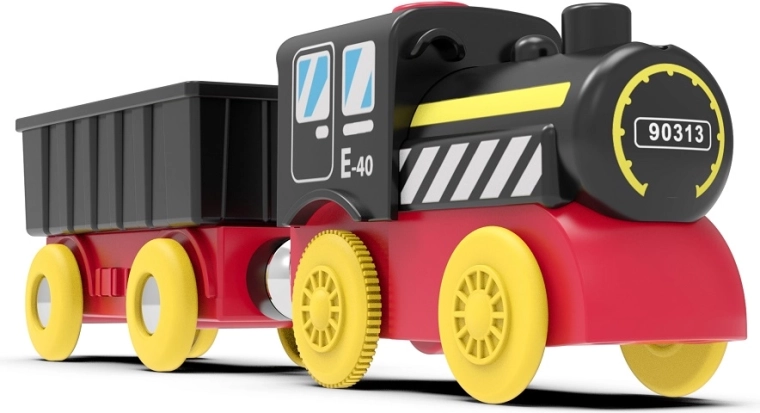 2Kids Toys parný nákladný vlak na batérie s vagónom - 1 kus