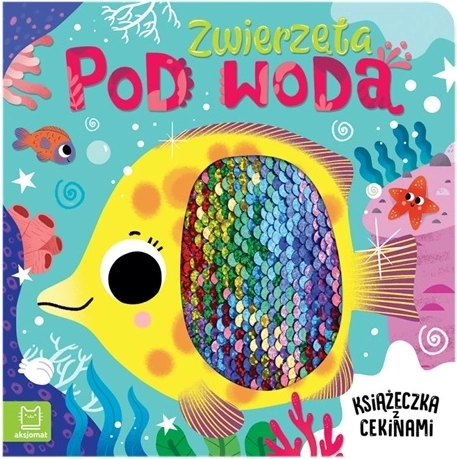 Zvieratá pod vodou – senzorická knižka s flitrami