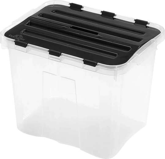 Plastový úložný box s vekom HEIDRUN Classic 24 l