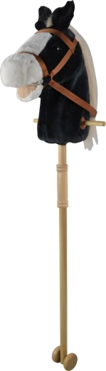 Čierny koník na tyči so zvukmi, 95 cm