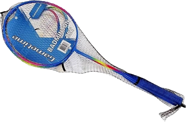 Kovová bedmintonová raketa 64 cm s košíčkom