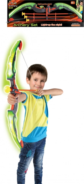 Svetelný lukostrelecký set pre deti
