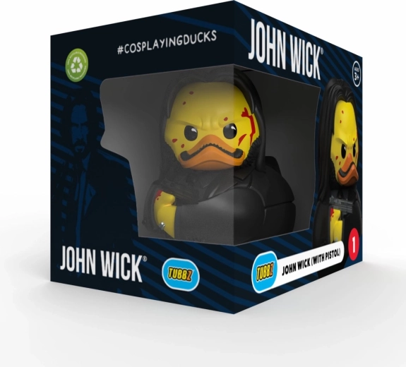 Zberateľská kačička TUBBZ John Wick s pištoľou