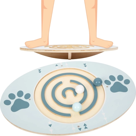 Drevená balančná doska s guľôčkami Small Foot