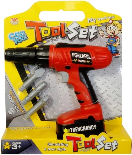 Detská elektrická vŕtačka s bitmi