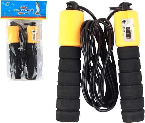 Skákacie Lano Čierno-Oranžové S Počítadlom Fitness