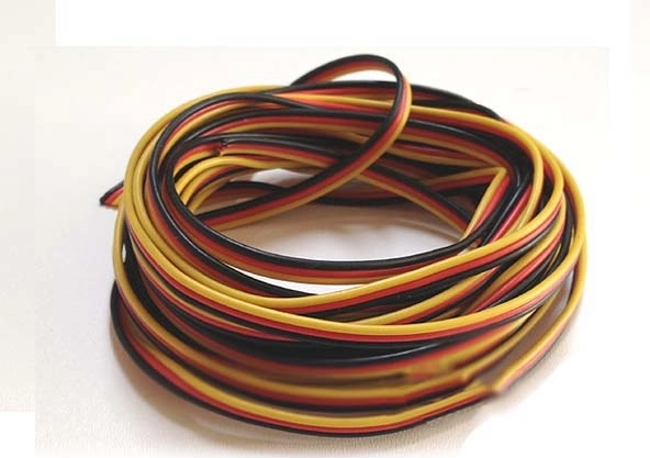 Trojžilový servo kábel HITEC plochý 3×0,13 mm² - 1 m