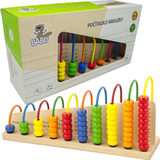 Babu drevené počítacie krúžky