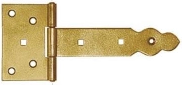Ozdobný bránkový záves 150 × 90 × 35 mm, žlto pozinkovaná oceľ