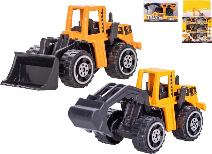 Kovové stavebné vozidlo 7 cm s voľnobehom