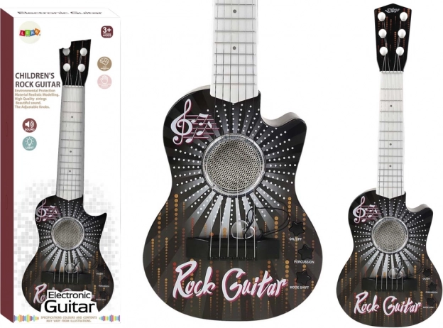 Detská elektrická gitara so svetlami a zvukmi s trsátkom