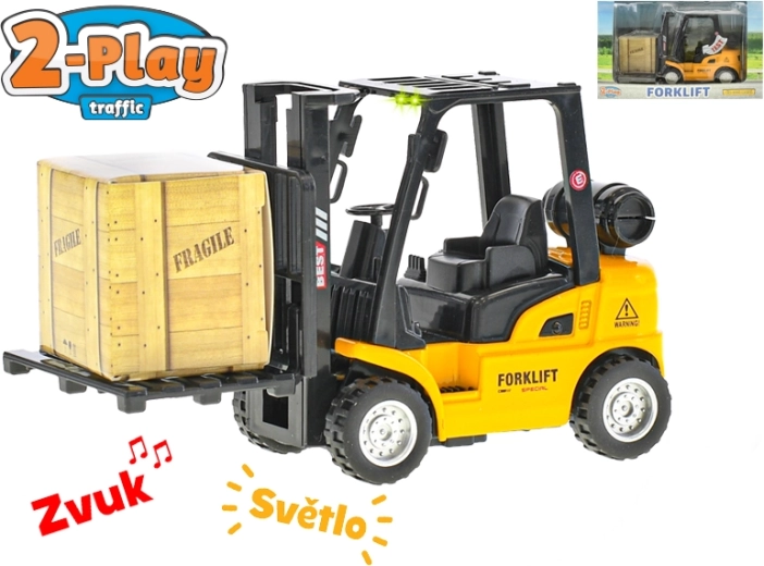 Vysokozdvižný vozík 2-Play Traffic 14 cm so svetlom a zvukom