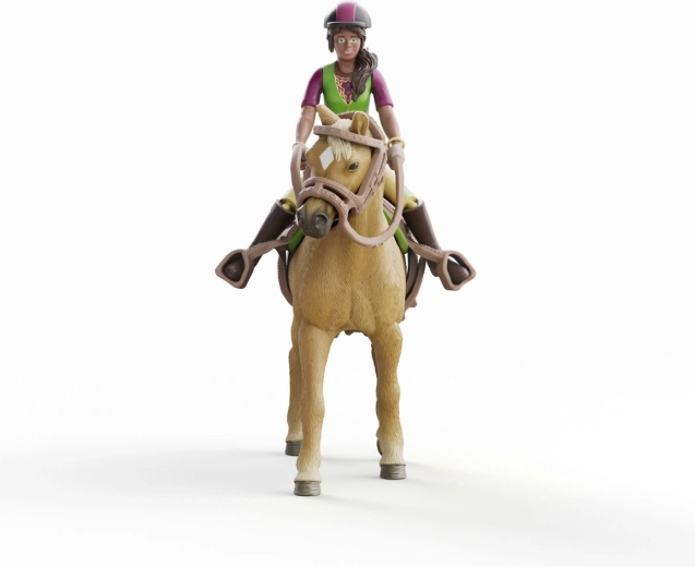 Schleich Horse Club Sarah a kobyla Mystery – jazdecká sada