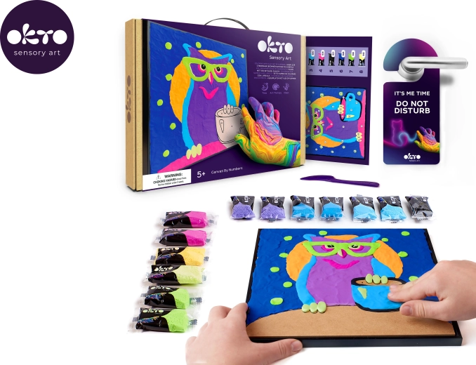 Výtvarná sada Sova na plátno