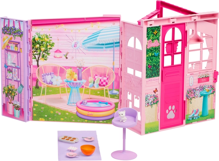 Mattel Barbie Dreamland víkendový skladací domček pre bábiky s doplnkami