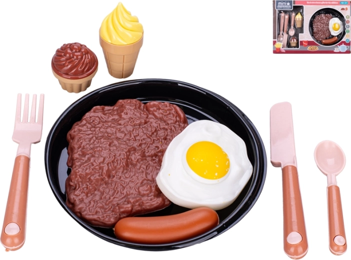 Detská jedálenská súprava s tanierikom 9 ks