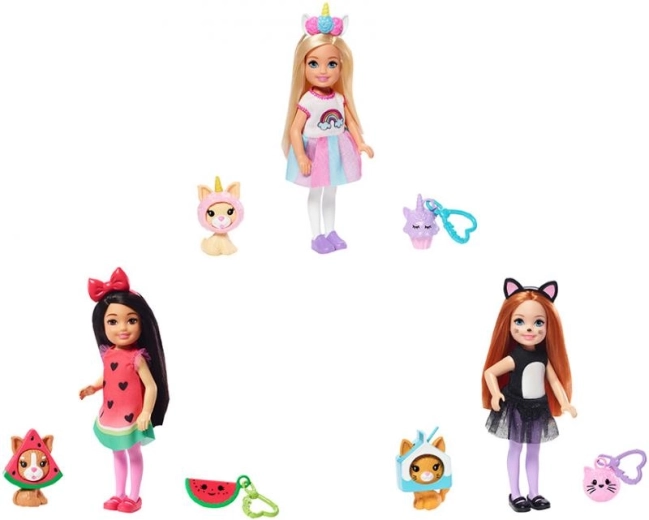 Barbie Chelsea bábika v kostýme
