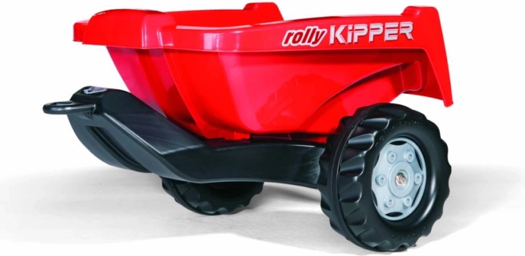 Červená sklápacia vlečka za traktor Kipper