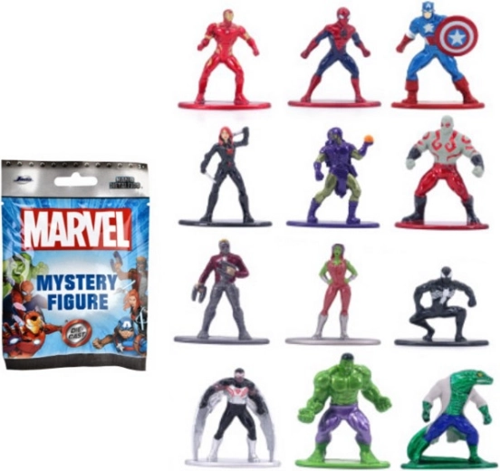 Jada kovová mini figúrka MARVEL 4 cm – tajomné vrecúško