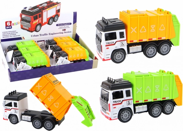 Smetiarenské auto s prívesom