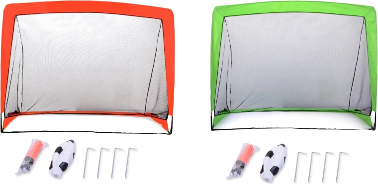 SPORTO Prenosná skladacia futbalová bránka s príslušenstvom 120 × 90 cm