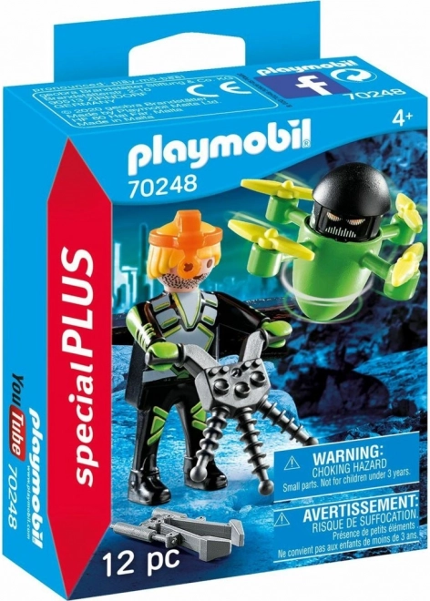 Playmobil agent s dronom – akčná sada na kreatívne hranie