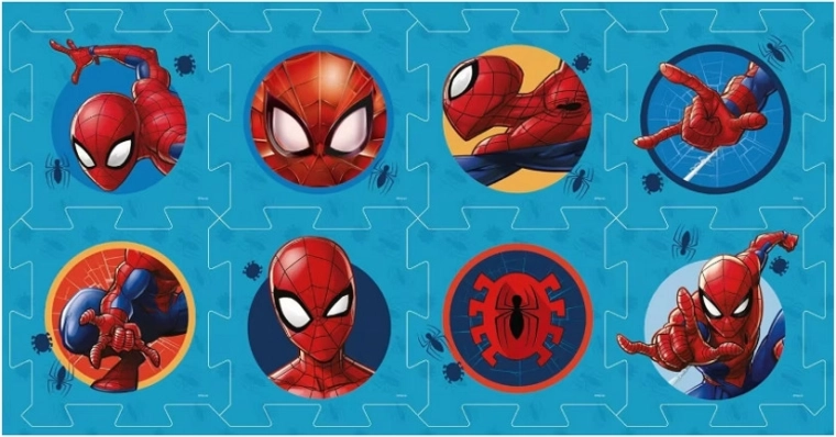 Penové puzzle na podlahu Spiderman 118,5 × 61,5 cm