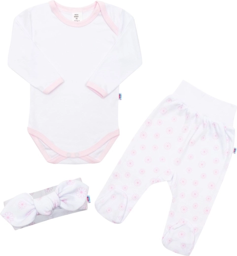 Bavlnená dojčenská súprava New Baby Lili, 3-dielna
