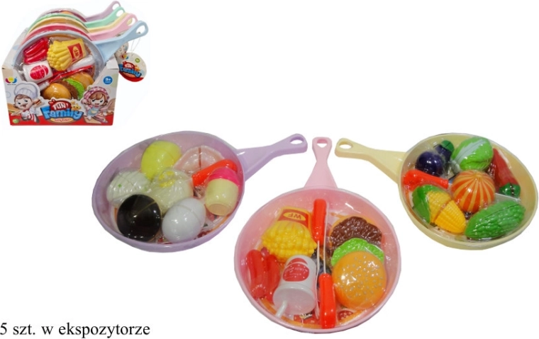 Herná panvica s potravinami pre malých kuchárov